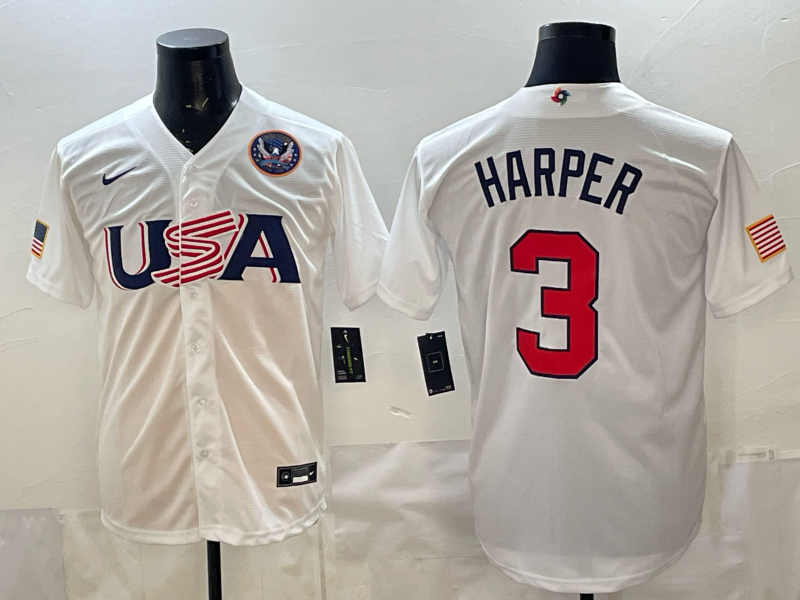 Men 2026 World cup white MLB Nike jersey 00107